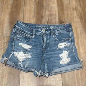 American Eagle Outfitters Women's Blue Denim Shorts